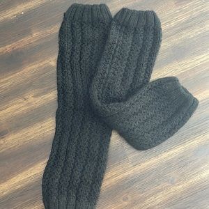 NWOT Black Knit Leg Warmers